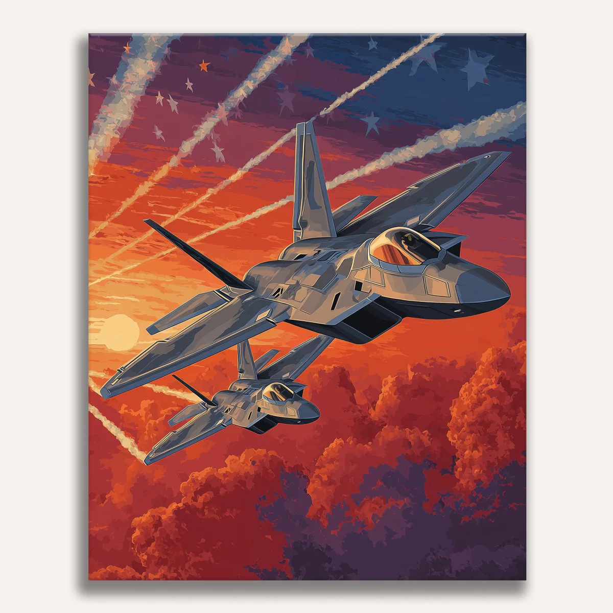 Flag Sky Flyover