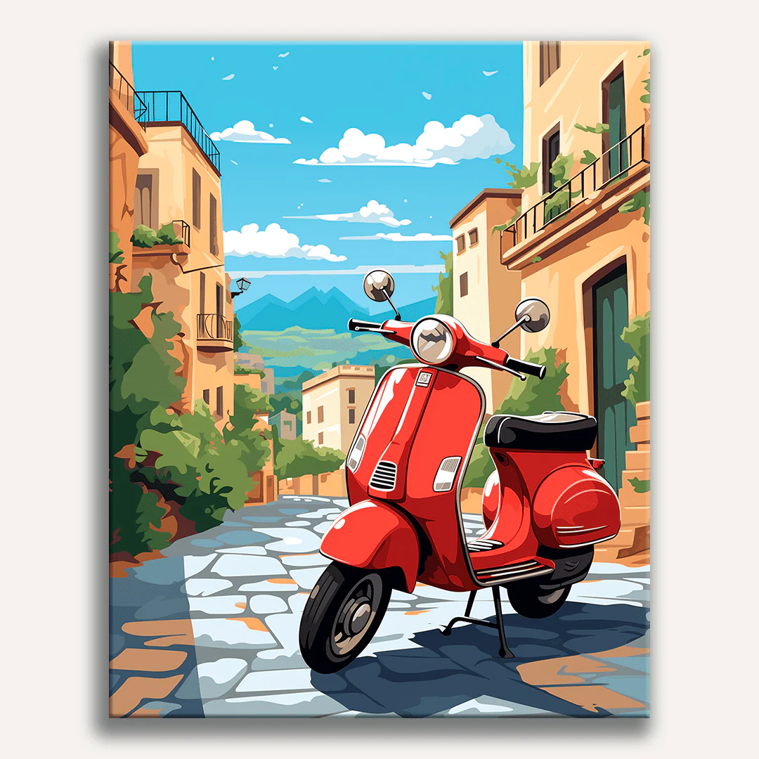Vintage Scooter Adventure